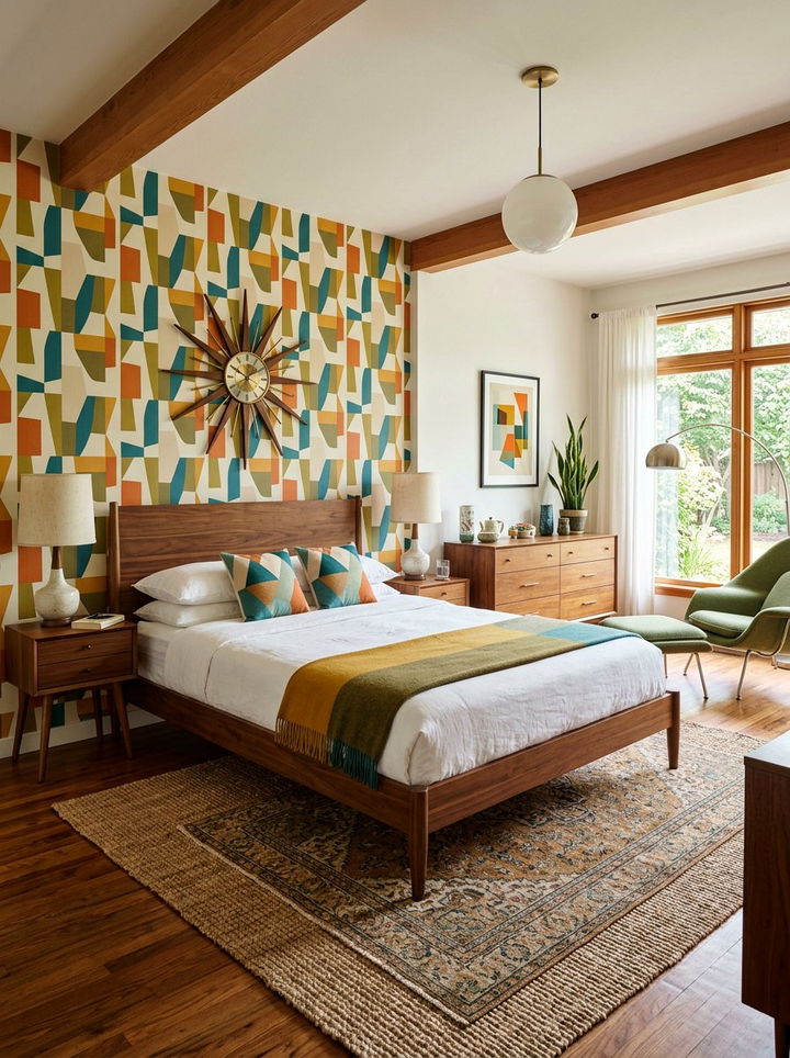 Mid Century Modern Bedroom - 30 newlywed bedroom ideas