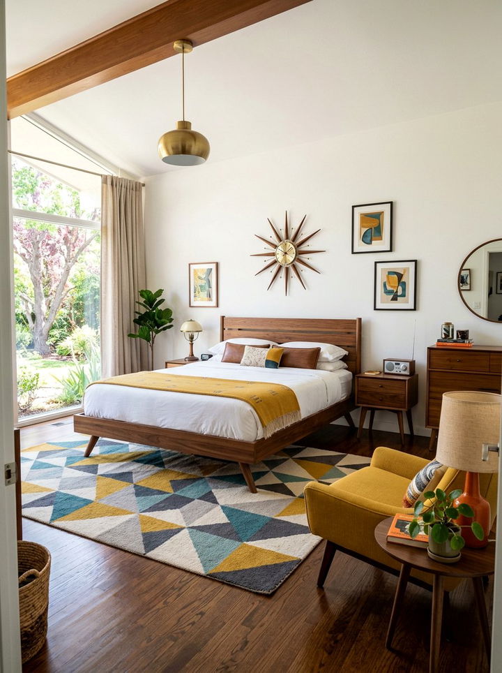 Mid Century Modern Bedroom - 30 peaceful bedroom ideas