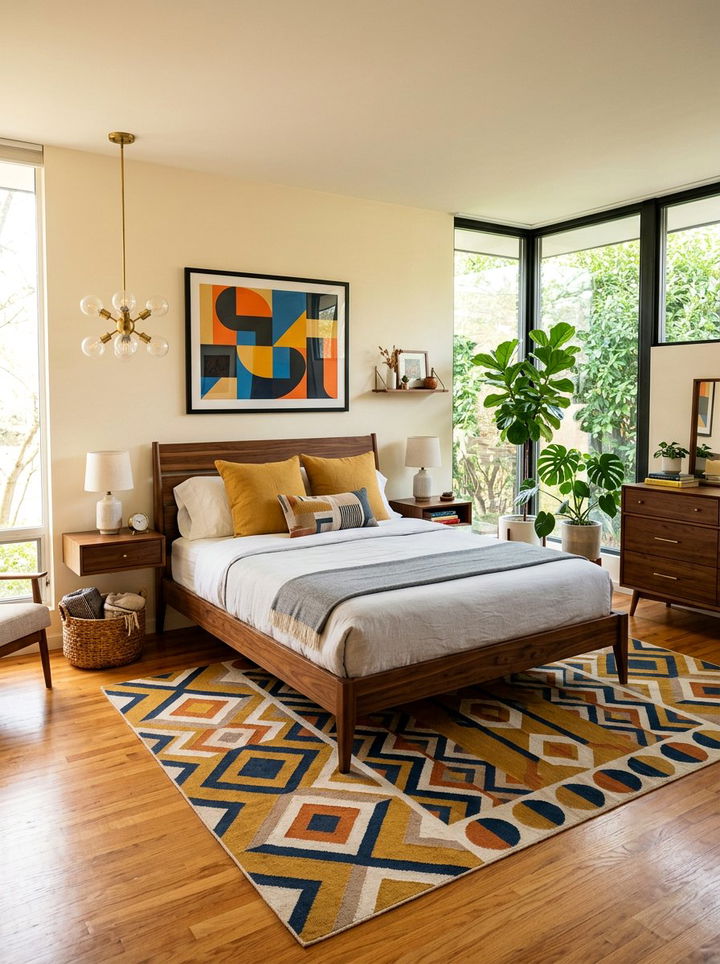 Mid Century Modern Bedroom - 30 young adult bedroom ideas
