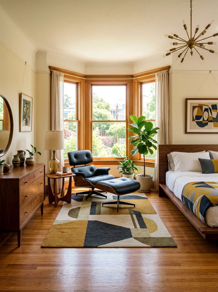 Mid Century Modern Bedroom Bay Window - 30 bedroom bay window ideas