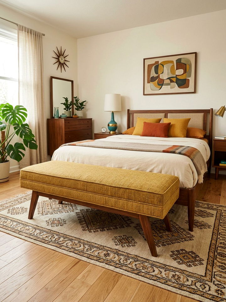 Mid Century Modern Bedroom Bench - 30 bedroom upholstered benches