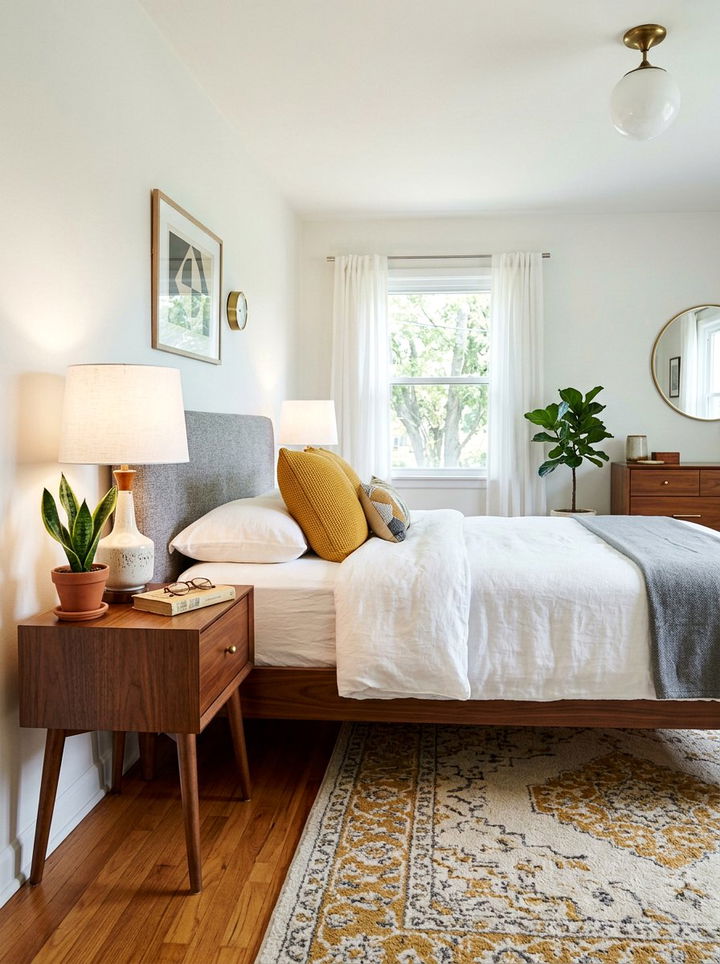 Mid Century Modern Bedside Table - 30 bedroom nightstands