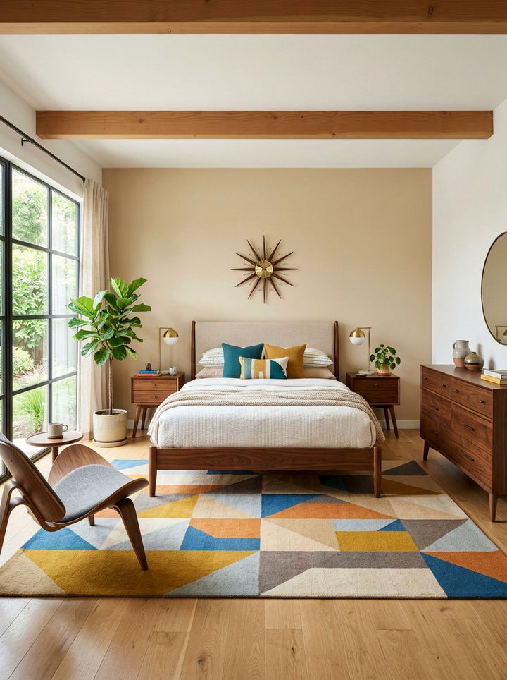 Mid Century Modern Beige Bedroom - 30 beige bedroom ideas