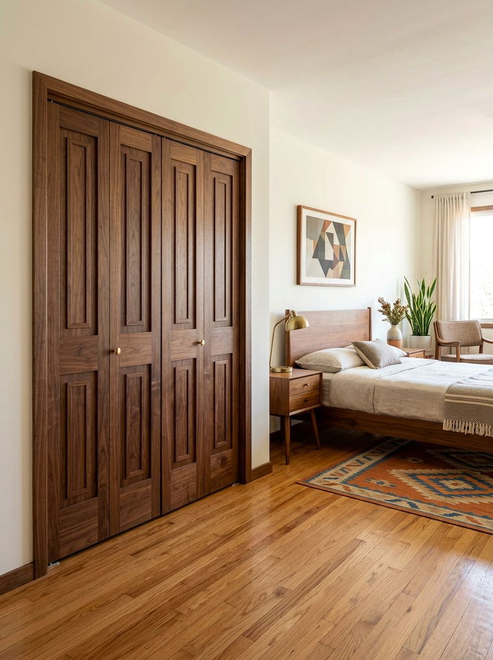 Mid Century Modern Bifold Door - 30 bedroom bifold doors