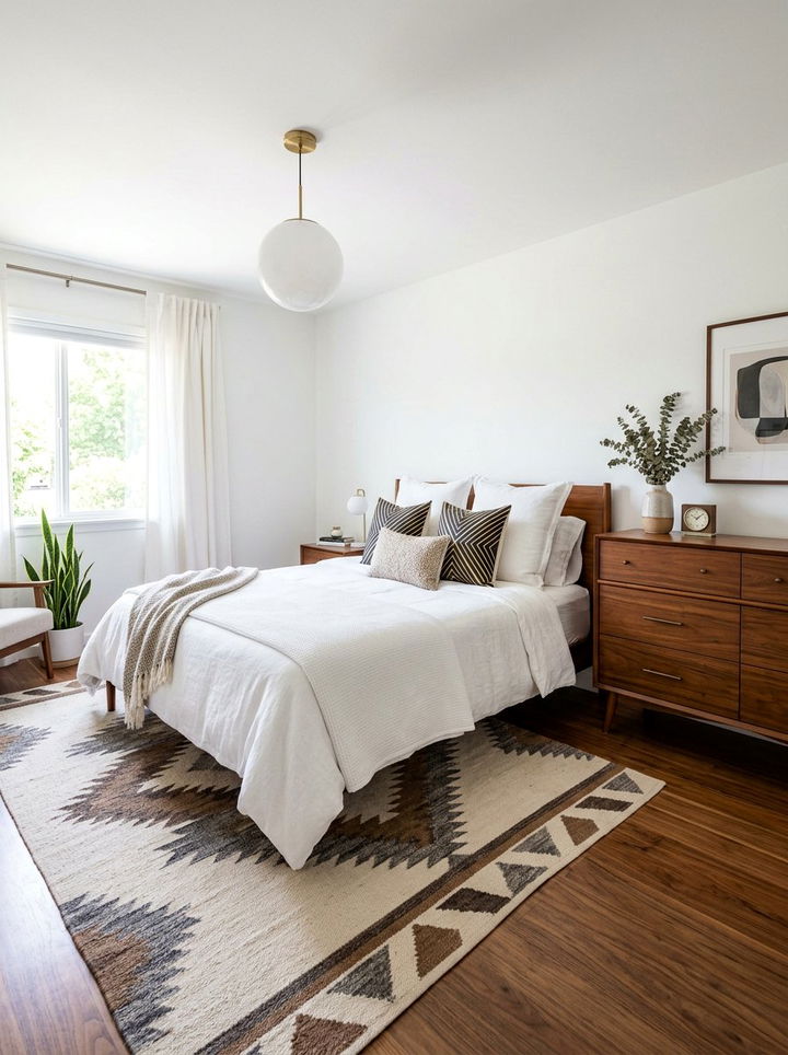 Mid Century Modern Brown And White Bedroom - 30 brown and white bedroom ideas