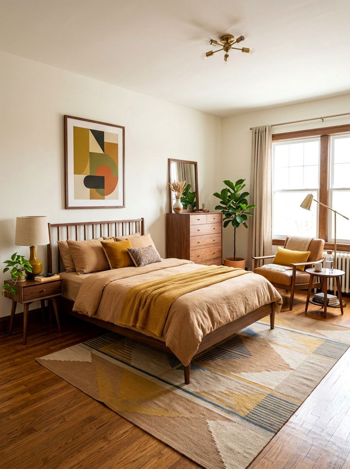 Mid Century Modern Camel Bedroom - 30 camel bedroom ideas