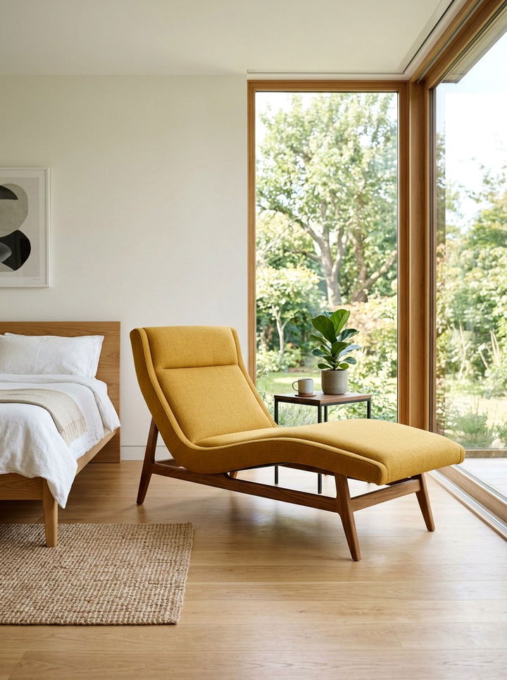 Mid Century Modern Chaise Lounge - 30 bedroom chaise lounges