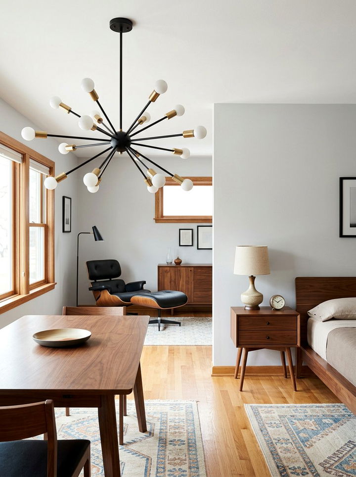 Mid Century Modern Chandelier - 30 bedroom chandeliers