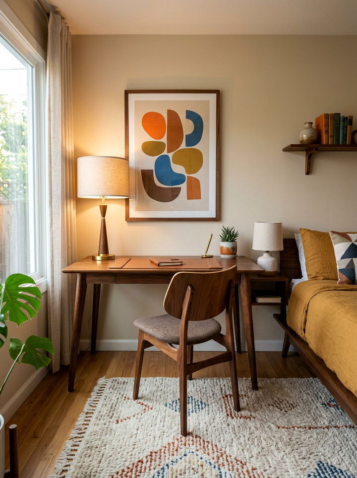 Mid Century Modern Desk - 30 bedroom writing desks