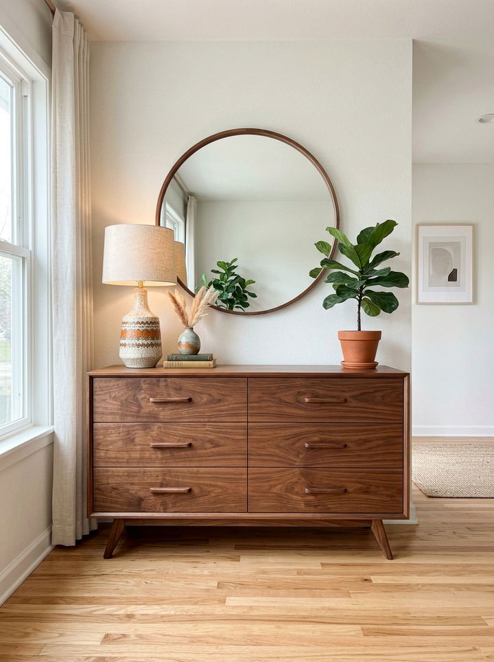 Mid Century Modern Dresser - 30 vintage bedroom ideas