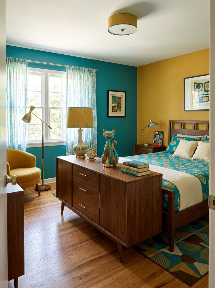 Mid Century Modern Figurine Bedroom - 30 bedroom figurines