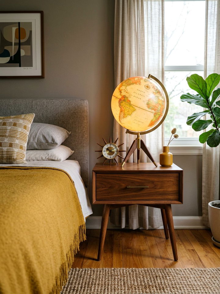 Mid Century Modern Globe Lamp - 30 bedroom globes