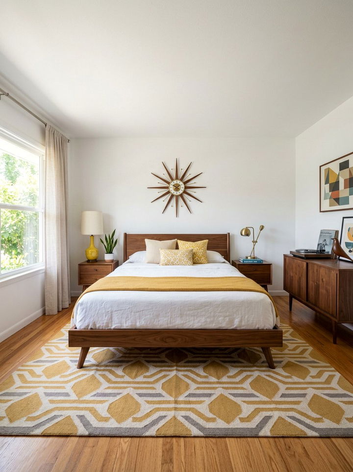 Mid Century Modern Honey Yellow Bedroom - 30 honey yellow bedroom ideas