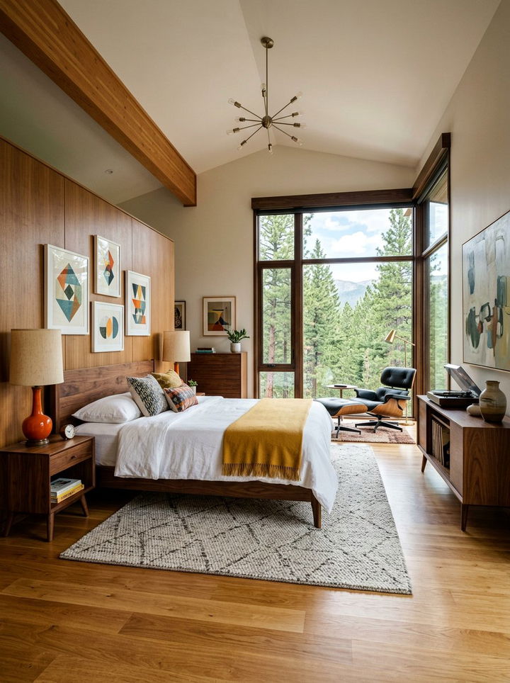 Mid Century Modern Mountain Bedroom - 30 mountain house bedroom ideas
