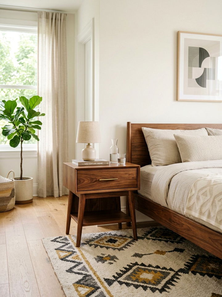 Mid Century Modern Nightstand - 30 bedroom vintage nightstands