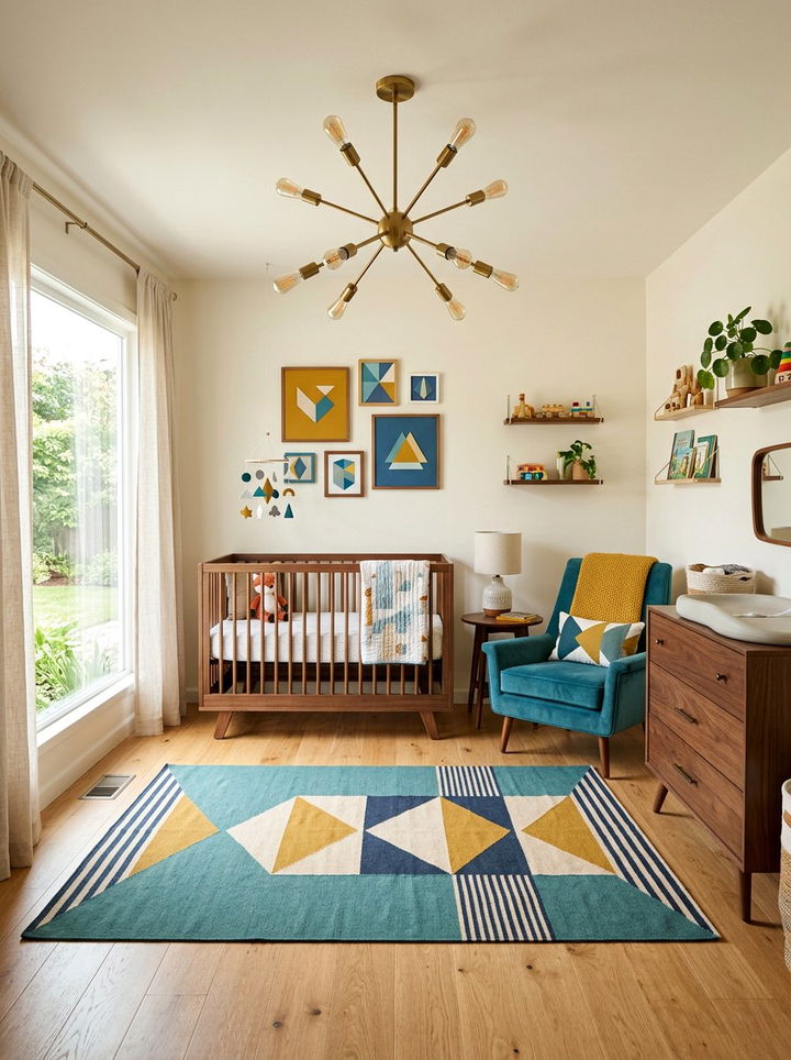Mid Century Modern Nursery - 30 infant bedroom ideas