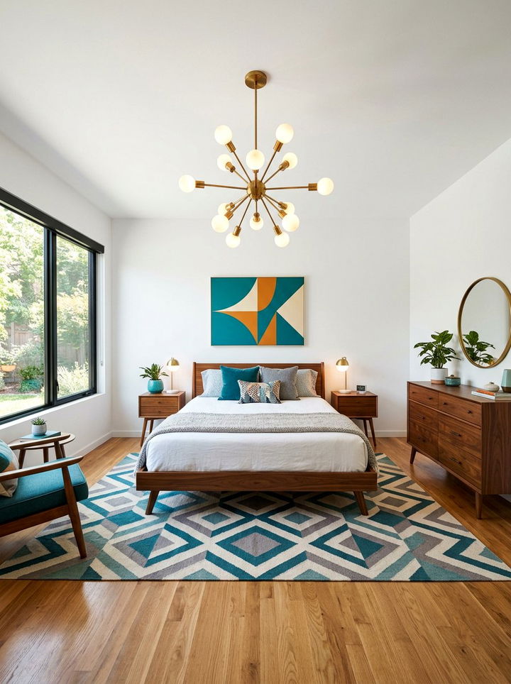 Mid Century Modern Pendant - 30 bedroom pendant lighting ideas