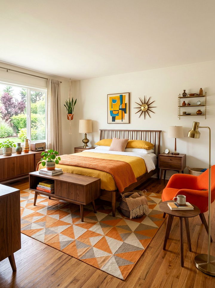 Mid Century Modern Saffron Bedroom - 30 saffron bedroom ideas