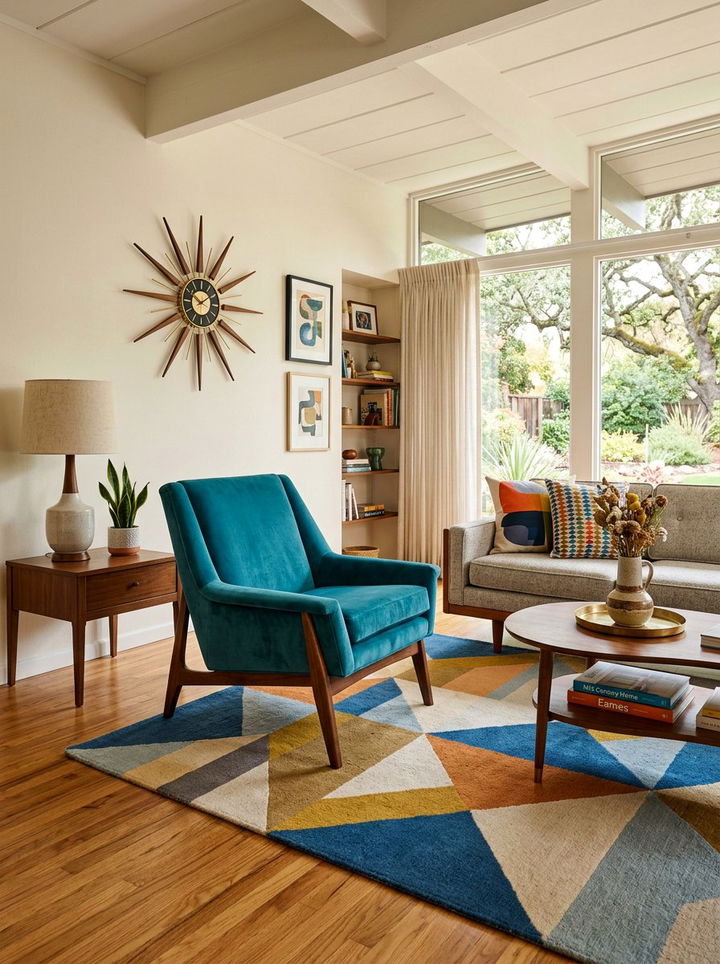 Mid Century Modern Seating Area - 30 bedroom reading nook ideas