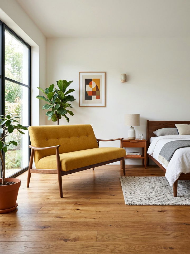 Mid Century Modern Settee - 30 bedroom settees