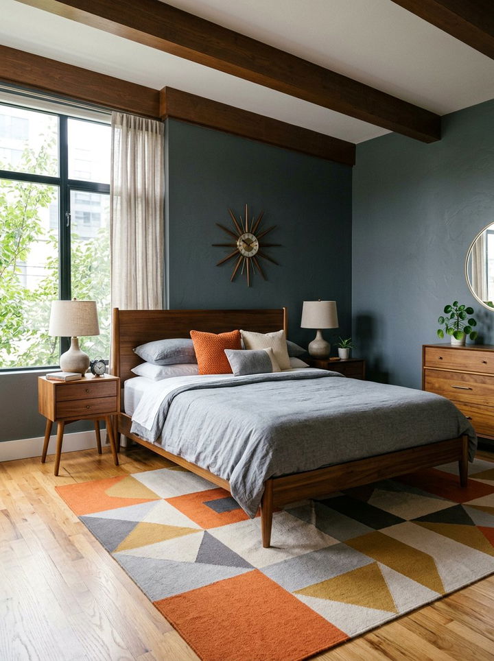 Mid Century Modern Smoke Gray Bedroom - 30 smoke gray bedroom ideas