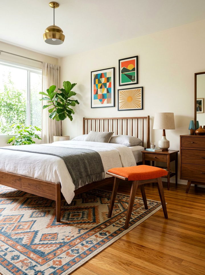 Mid Century Modern Stool - 30 bedroom stools