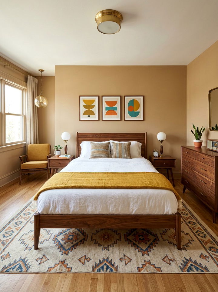 Mid Century Modern Tan Bedroom - 30 warm tan bedroom ideas
