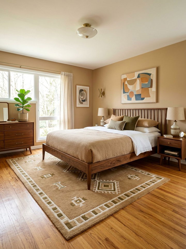 Mid Century Modern Tan Bedroom - 30 tan bedroom ideas