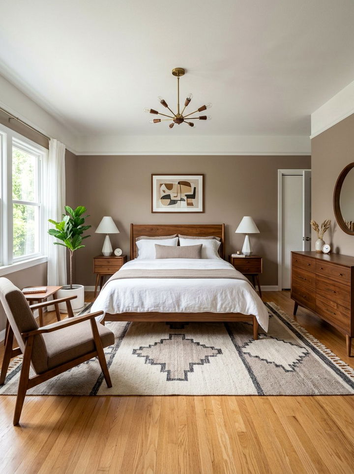 Mid Century Modern Taupe And White Bedroom - 30 taupe and white bedroom ideas