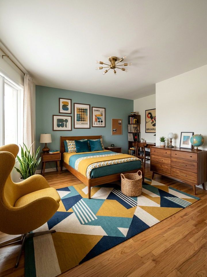 Mid Century Modern Teen Bedroom - 30 teenager bedroom decor ideas