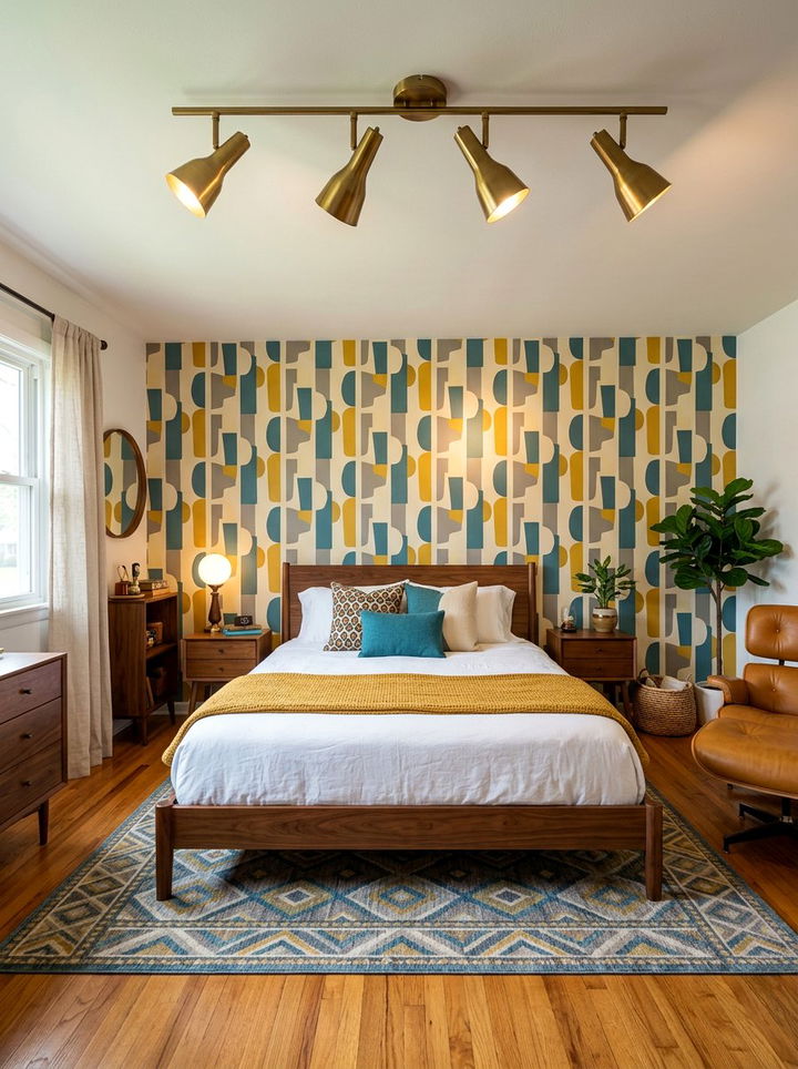 Mid Century Modern Track Lighting - 30 bedroom track lighting ideas