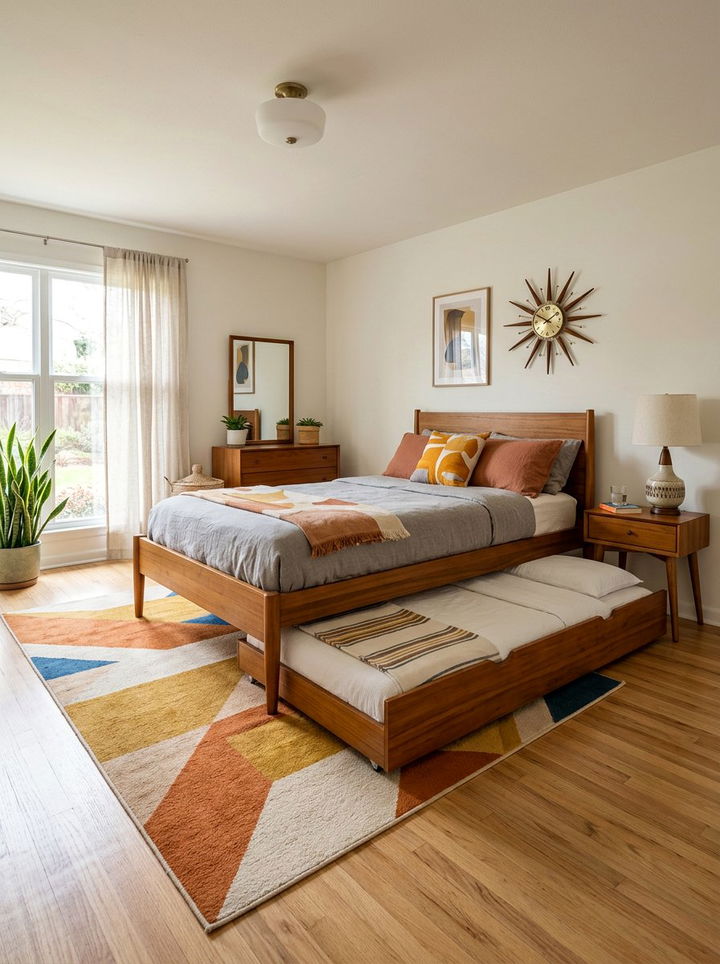 Mid Century Modern Trundle Bed - 30 bedroom trundle beds