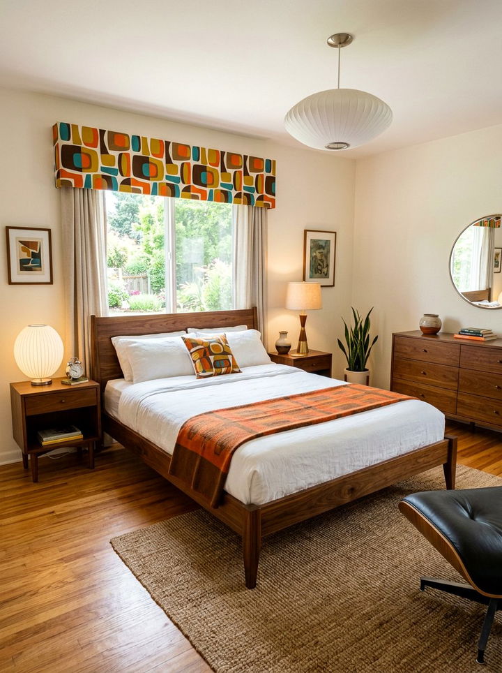 Mid Century Modern Valance - 30 bedroom window valances