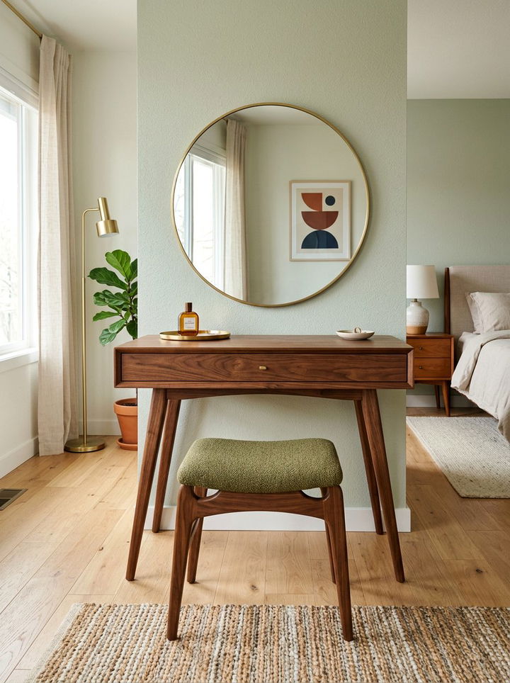 Mid Century Modern Vanity - 30 bedroom vanity ideas
