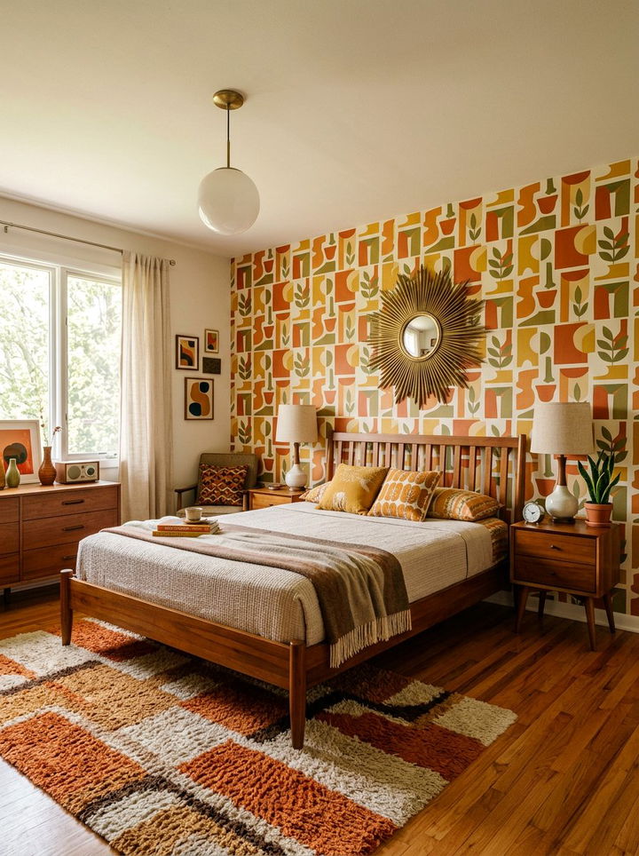 30 Modern Bedroom Geometric Wall Designs for Any Home Space