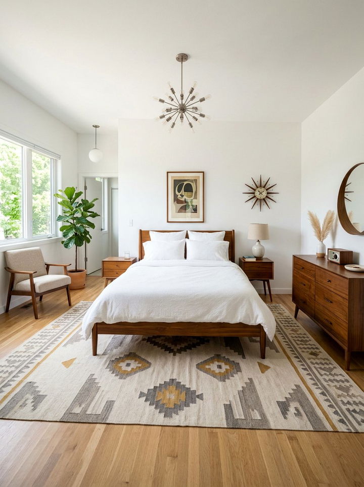 Mid Century Modern White Bedroom - 30 modern white bedroom ideas