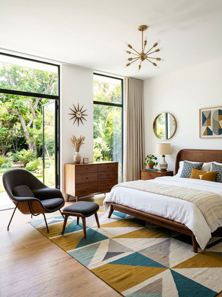 Mid Century Modern White Bedroom - 30 bright white bedroom ideas
