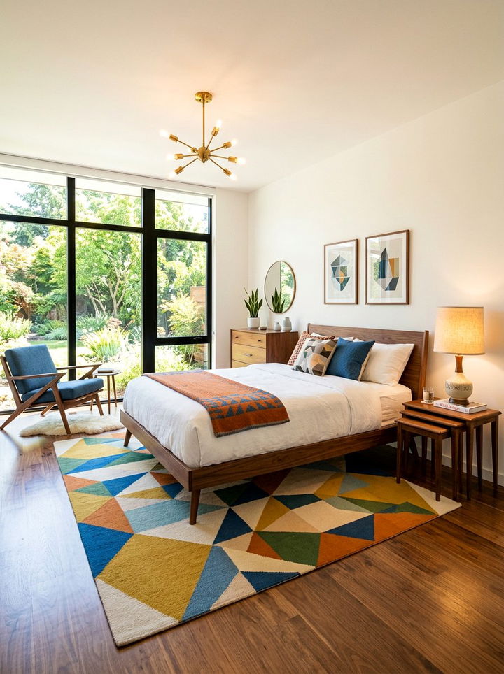 Mid Century Modern Wood Stacking Table - 30 bedroom nesting tables