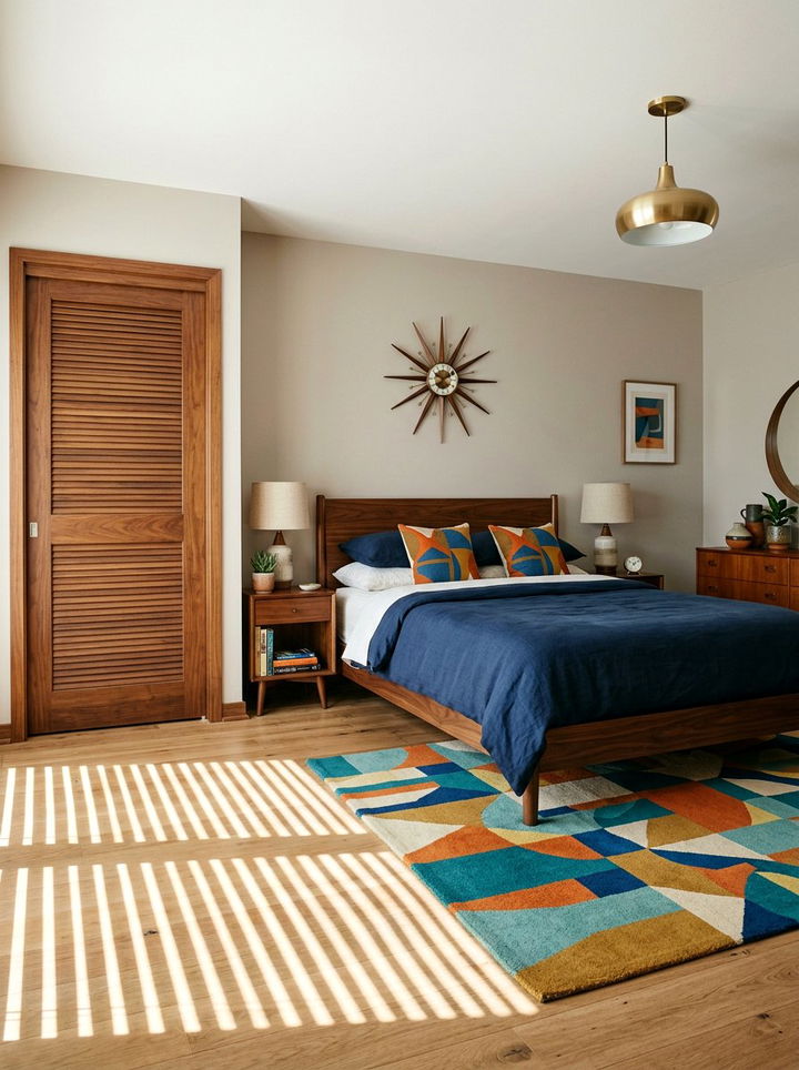 Mid Century Slat Door - 30 bedroom sliding doors