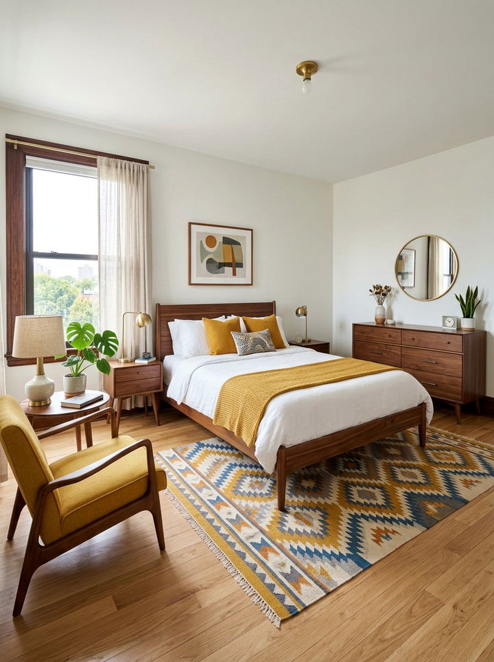 Mid century modern apartment bedroom - 30 apartment bedroom ideas