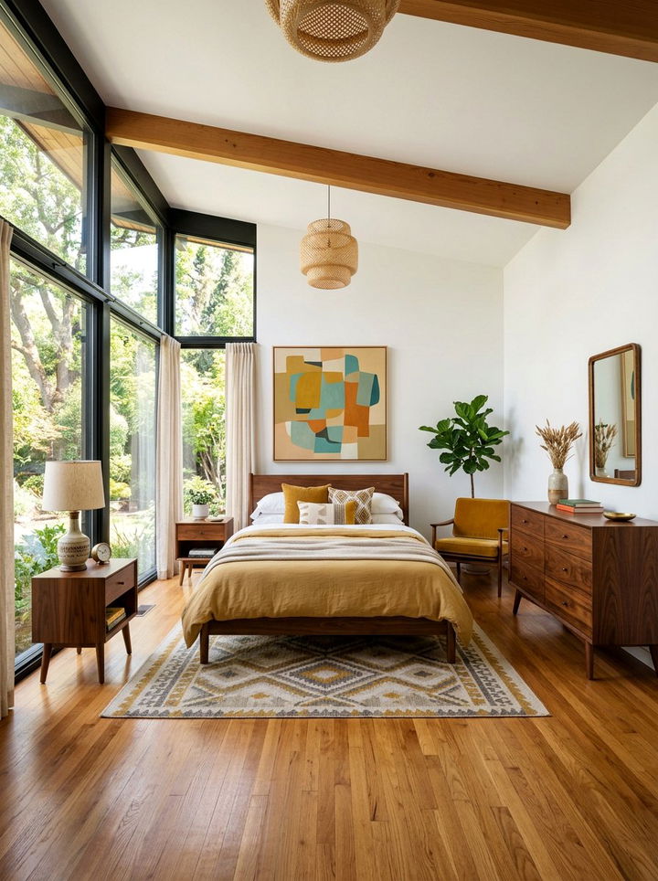 Mid century modern bedroom - 30 serene bedroom ideas