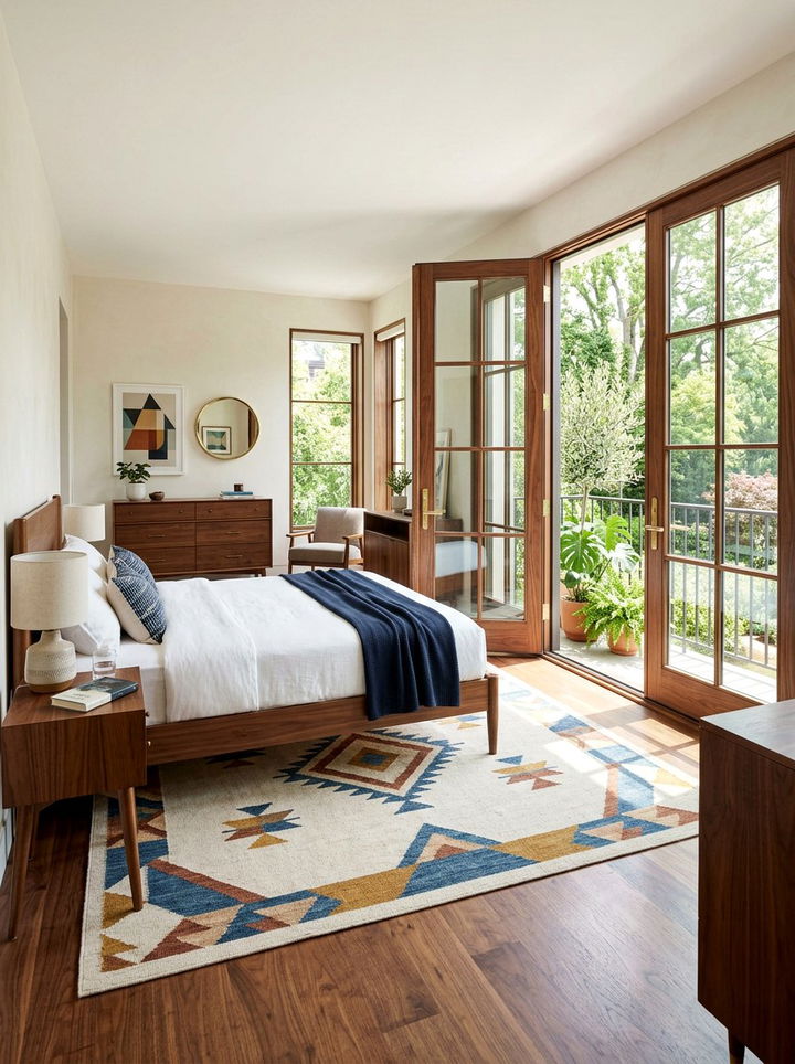 Mid century modern bedroom french doors - 30 bedroom french doors
