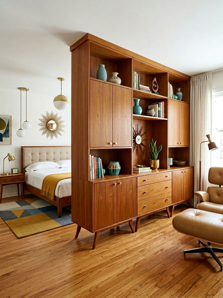 Mid century modern cabinets - 30 bedroom built-in cabinets