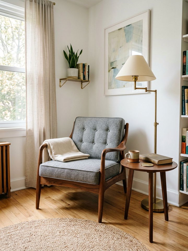 Mid century modern chair - 30 Danish bedroom ideas