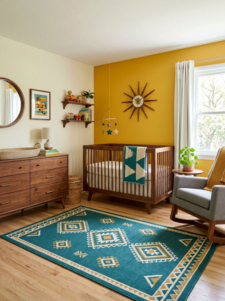 Mid century modern nursery - 30 baby bedroom ideas