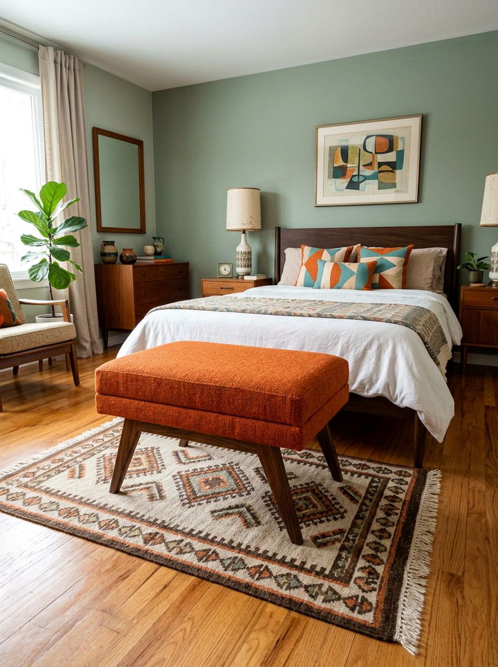 Mid century modern ottoman - 30 bedroom ottomans