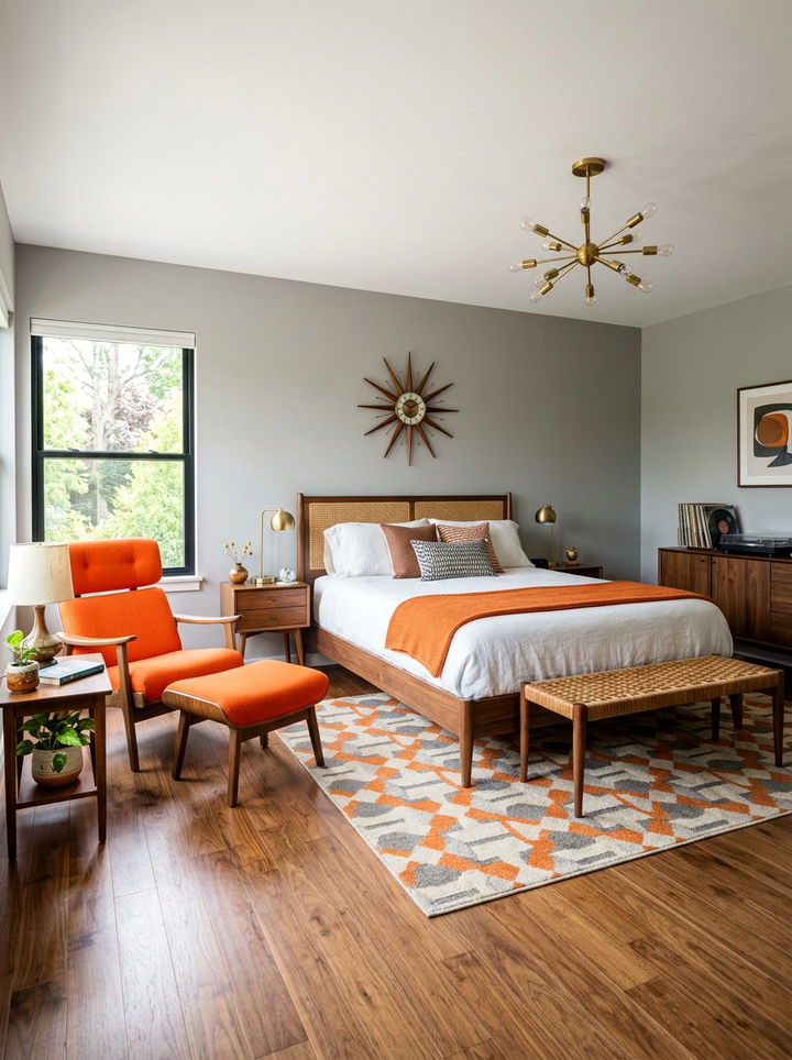 Mid century modern pebble gray bedroom - 30 pebble gray bedroom ideas