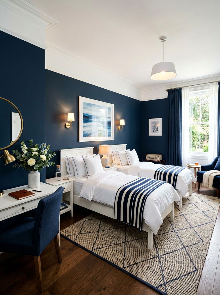 Midnight Blue Guest Bedroom - 30 midnight blue bedroom ideas