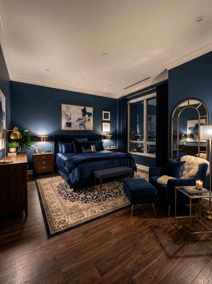 Midnight Blue Master Bedroom - 30 midnight blue bedroom ideas