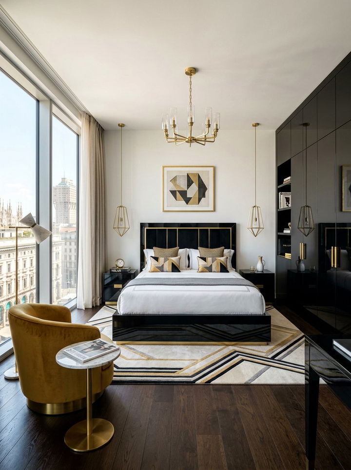 Milanese chic bedroom - 30 Italian bedroom ideas